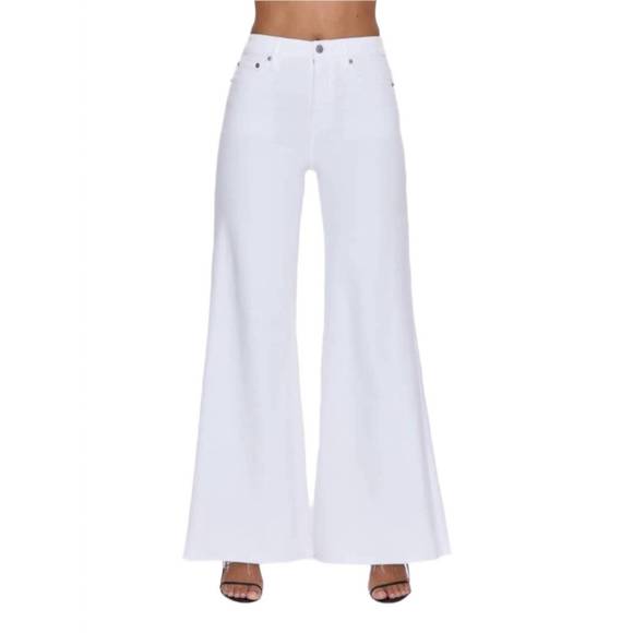 NEW PISTOLA izzy wide leg jeans in white